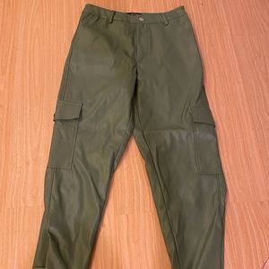 Forever 21 Leather Pants Green